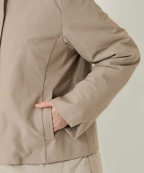 HIROKO BIS / ヒロコビス ダウンジャケット・ベスト | レイヤード風ツイルダウンコート | 詳細12