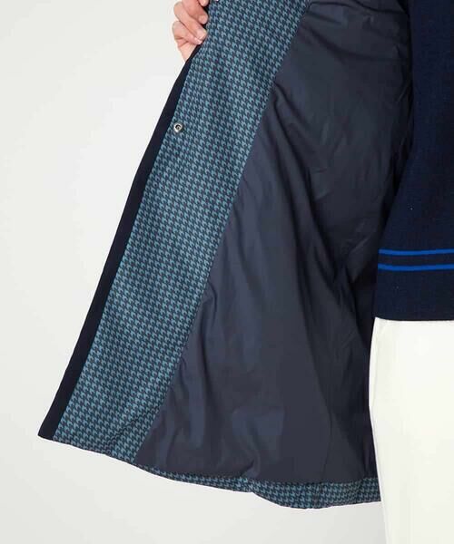 HIROKO BIS / ヒロコビス ダウンジャケット・ベスト | 千鳥プリントテープアクセントダウンコート | 詳細10