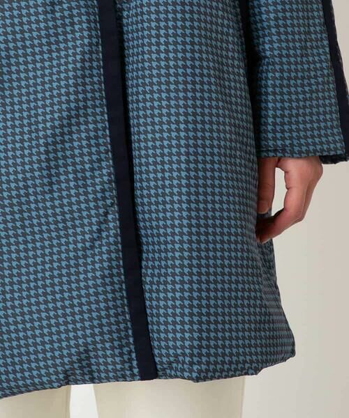 HIROKO BIS / ヒロコビス ダウンジャケット・ベスト | 千鳥プリントテープアクセントダウンコート | 詳細7
