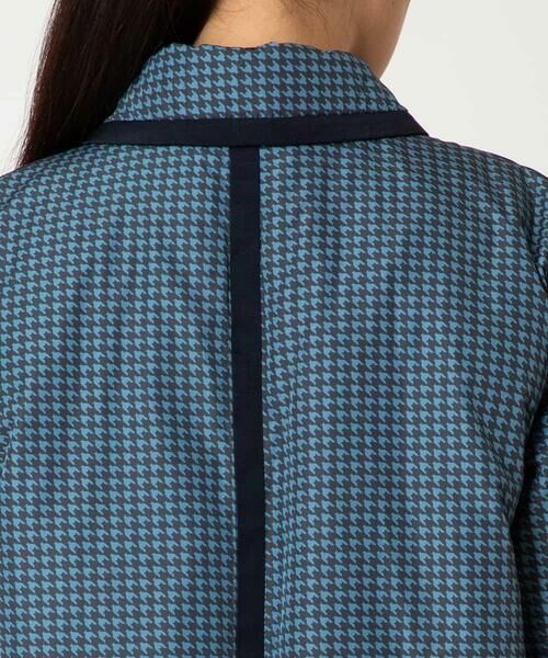 HIROKO BIS / ヒロコビス ダウンジャケット・ベスト | 千鳥プリントテープアクセントダウンコート | 詳細8