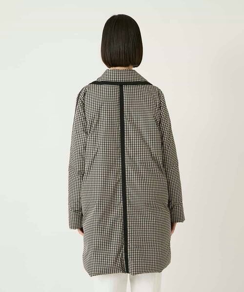 HIROKO BIS / ヒロコビス ダウンジャケット・ベスト | 千鳥プリントテープアクセントダウンコート | 詳細23