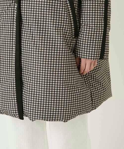 HIROKO BIS / ヒロコビス ダウンジャケット・ベスト | 千鳥プリントテープアクセントダウンコート | 詳細27