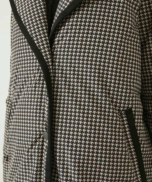 HIROKO BIS / ヒロコビス ダウンジャケット・ベスト | 千鳥プリントテープアクセントダウンコート | 詳細29