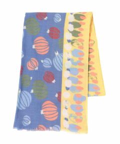 HIROKO BIS / ヒロコビス マフラー・ショール・スヌード・ストール | 幾何プリント起毛ストール /洗える