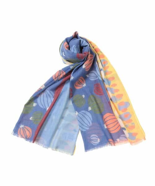 HIROKO BIS / ヒロコビス マフラー・ショール・スヌード・ストール | 幾何プリント起毛ストール /洗える | 詳細3