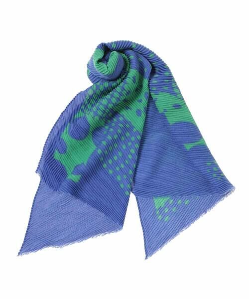 HIROKO BIS / ヒロコビス マフラー・ショール・スヌード・ストール | ドットプリーツストール /洗える | 詳細3