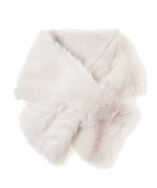 HIROKO BIS / ヒロコビス マフラー・ショール・スヌード・ストール | ロングファーティペット /洗える | 詳細1