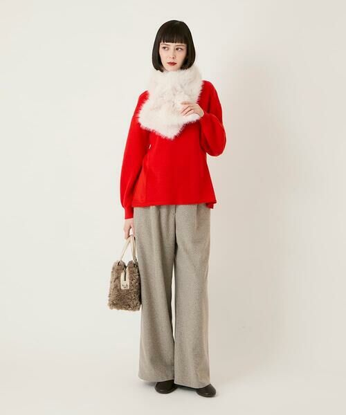 HIROKO BIS / ヒロコビス マフラー・ショール・スヌード・ストール | ロングファーティペット /洗える | 詳細10