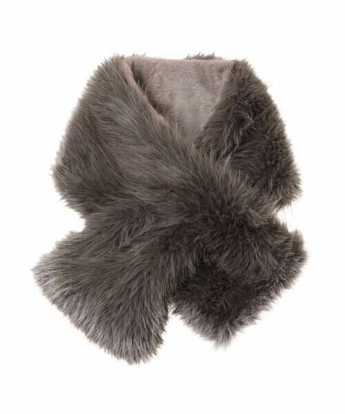 HIROKO BIS / ヒロコビス マフラー・ショール・スヌード・ストール | ロングファーティペット /洗える | 詳細2