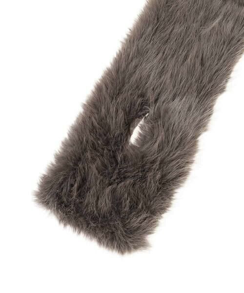 HIROKO BIS / ヒロコビス マフラー・ショール・スヌード・ストール | ロングファーティペット /洗える | 詳細4