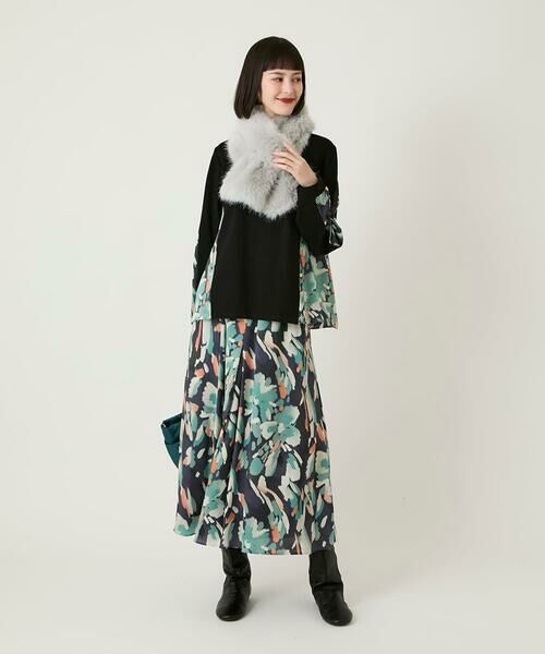 HIROKO BIS / ヒロコビス マフラー・ショール・スヌード・ストール | ロングファーティペット /洗える | 詳細7