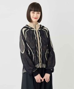 HIROKO BIS / ヒロコビス ニット・セーター | ジャカードニットブルゾン