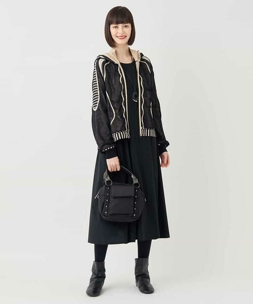 HIROKO BIS / ヒロコビス ニット・セーター | ジャカードニットブルゾン | 詳細11