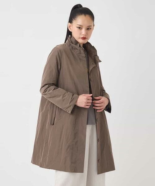 HIROKO BIS / ヒロコビス ダウンジャケット・ベスト | メモリータフタフリルカラーコート | 詳細11