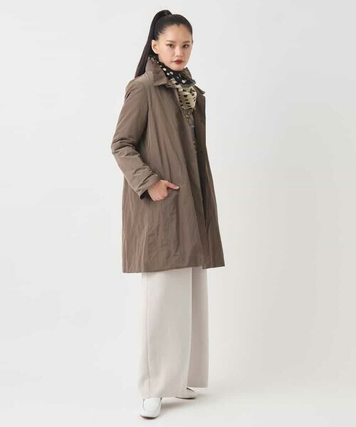 HIROKO BIS / ヒロコビス ダウンジャケット・ベスト | メモリータフタフリルカラーコート | 詳細14