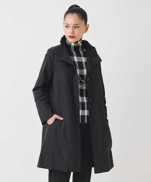 HIROKO BIS / ヒロコビス ダウンジャケット・ベスト | メモリータフタフリルカラーコート | 詳細15