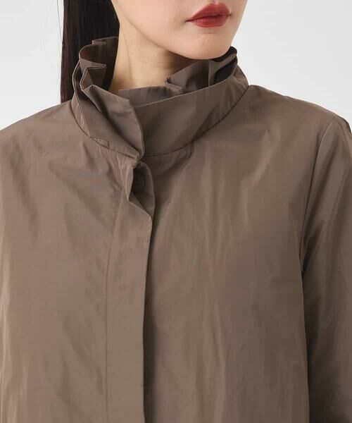 HIROKO BIS / ヒロコビス ダウンジャケット・ベスト | メモリータフタフリルカラーコート | 詳細3