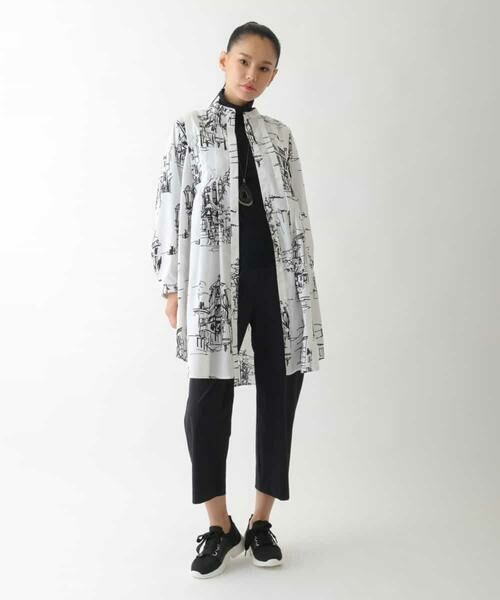 HIROKO BIS / ヒロコビス カットソー | 配色ラインハイネックインナートップ /洗える | 詳細15