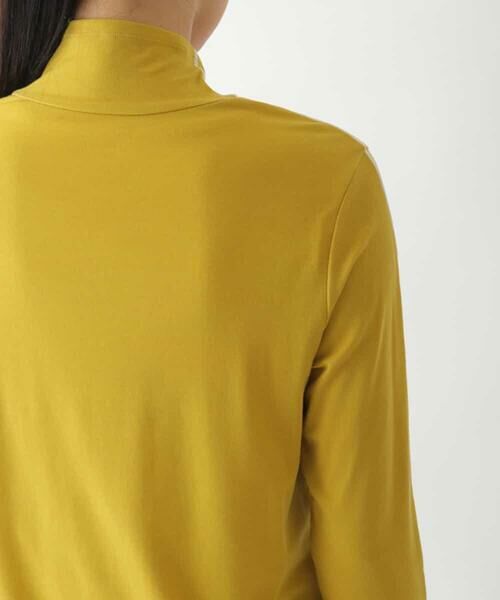 HIROKO BIS / ヒロコビス カットソー | 配色ラインハイネックインナートップ /洗える | 詳細5