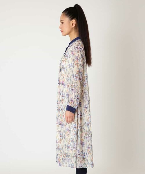 HIROKO BIS / ヒロコビス ロング・マキシ丈ワンピース | アイリスモチーフタックワンピース | 詳細1