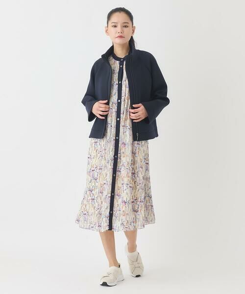 HIROKO BIS / ヒロコビス ロング・マキシ丈ワンピース | アイリスモチーフタックワンピース | 詳細13