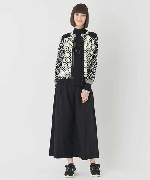 HIROKO BIS / ヒロコビス カーディガン・ボレロ | ジャカード×インターシャ幾何柄ニットカーディガン | 詳細14