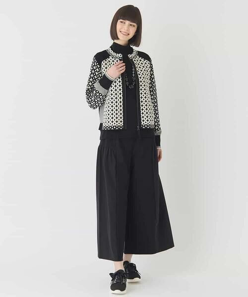 HIROKO BIS / ヒロコビス カーディガン・ボレロ | ジャカード×インターシャ幾何柄ニットカーディガン | 詳細15