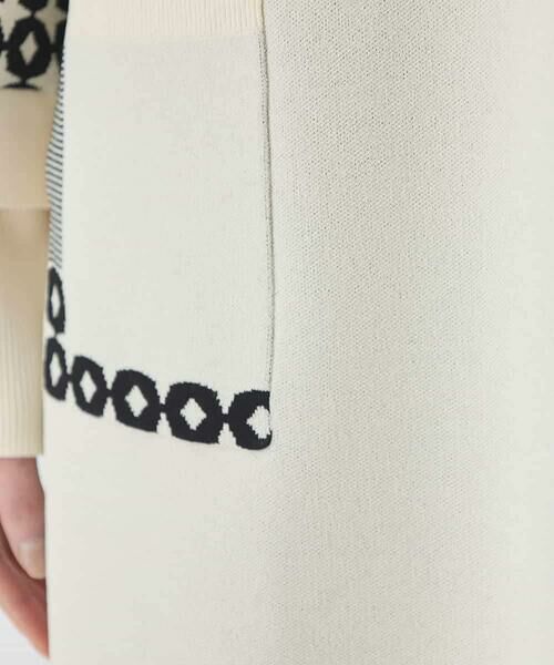 HIROKO BIS / ヒロコビス チュニック | ジャカード×インターシャ幾何柄チュニック | 詳細10