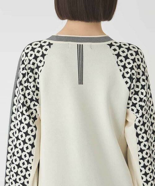 HIROKO BIS / ヒロコビス チュニック | ジャカード×インターシャ幾何柄チュニック | 詳細5