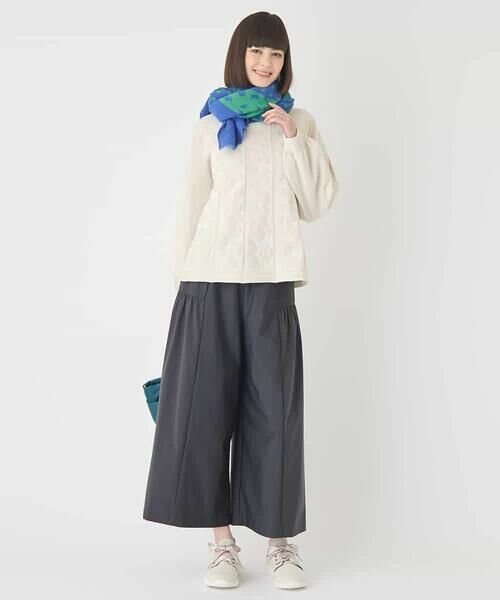 HIROKO BIS / ヒロコビス ニット・セーター | ボリュームスリーブドットジャカードニットトップ | 詳細14