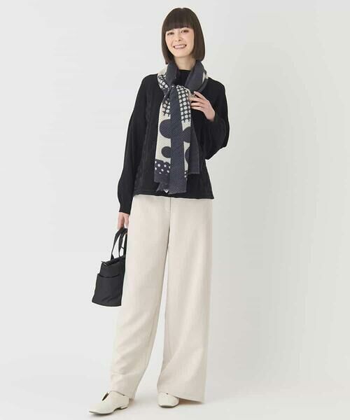 HIROKO BIS / ヒロコビス ニット・セーター | ボリュームスリーブドットジャカードニットトップ | 詳細19