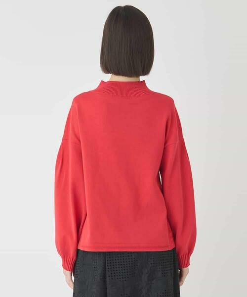 HIROKO BIS / ヒロコビス ニット・セーター | ボリュームスリーブドットジャカードニットトップ | 詳細2