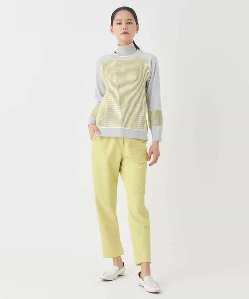 HIROKO BIS / ヒロコビス ニット・セーター | ボーダーミックスニットプルオーバー | 詳細12