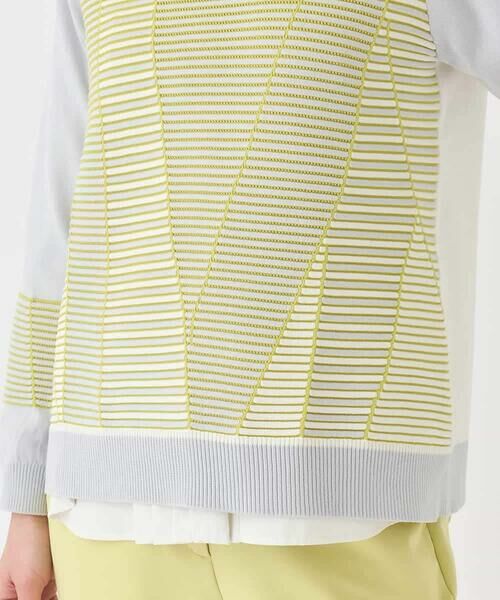 HIROKO BIS / ヒロコビス ニット・セーター | ボーダーミックスニットプルオーバー | 詳細6