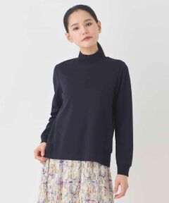 HIROKO BIS / ヒロコビス カットソー | 異素材切り替えハイネックプルオーバー