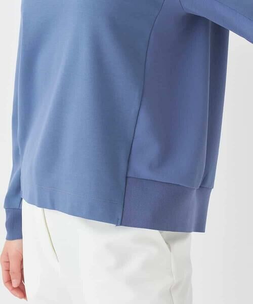 HIROKO BIS / ヒロコビス カットソー | 異素材切り替えハイネックプルオーバー | 詳細7