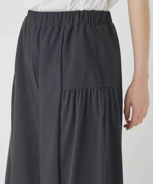 HIROKO BIS / ヒロコビス その他パンツ | 【日本製】エアシルキー切り替えギャザーパンツ | 詳細5