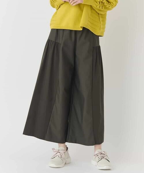 HIROKO BIS / ヒロコビス その他パンツ | 【日本製】エアシルキー切り替えギャザーパンツ | 詳細9