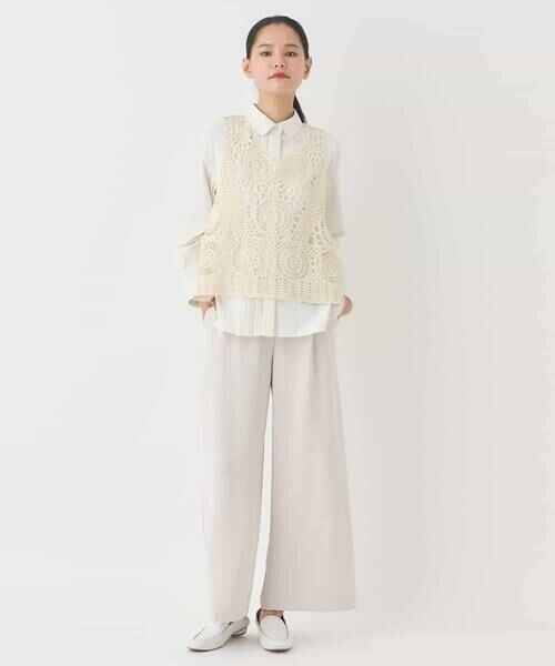 HIROKO BIS / ヒロコビス その他パンツ | ナチュラルストレッチスラックス | 詳細10