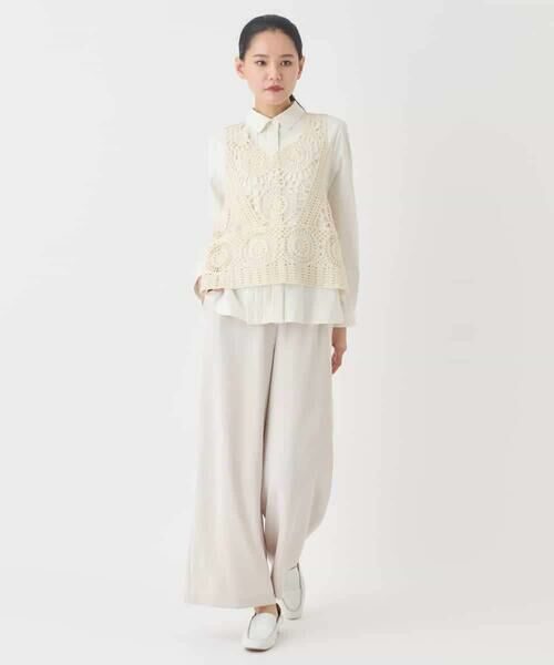 HIROKO BIS / ヒロコビス その他パンツ | ナチュラルストレッチスラックス | 詳細11