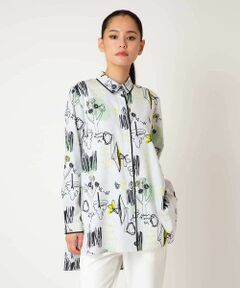 HIROKO BIS / ヒロコビス シャツ・ブラウス | POPプリントストライプブラウス