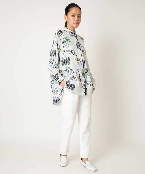 HIROKO BIS / ヒロコビス シャツ・ブラウス | POPプリントストライプブラウス | 詳細11