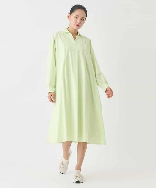 HIROKO BIS / ヒロコビス ロング・マキシ丈ワンピース | タイプライターシャツワンピース | 詳細17