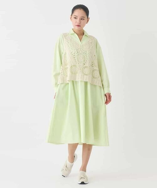 HIROKO BIS / ヒロコビス ロング・マキシ丈ワンピース | タイプライターシャツワンピース | 詳細18