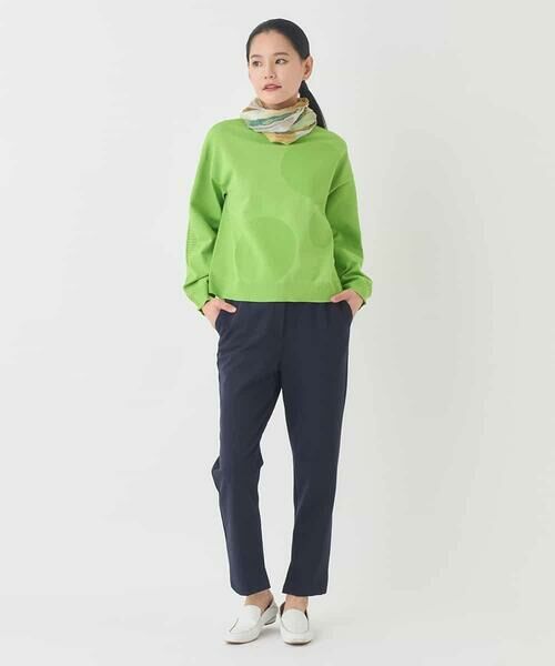 HIROKO BIS / ヒロコビス ニット・セーター | ドットジャガードニットプルオーバー | 詳細10