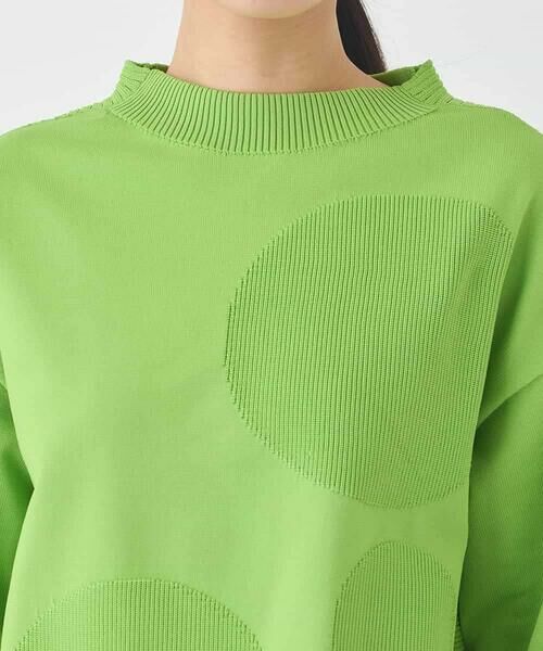 HIROKO BIS / ヒロコビス ニット・セーター | ドットジャガードニットプルオーバー | 詳細3