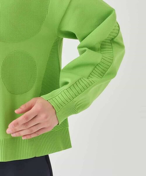 HIROKO BIS / ヒロコビス ニット・セーター | ドットジャガードニットプルオーバー | 詳細5