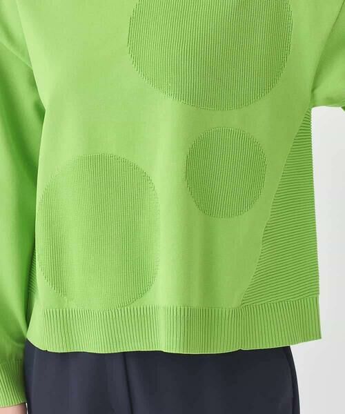 HIROKO BIS / ヒロコビス ニット・セーター | ドットジャガードニットプルオーバー | 詳細6