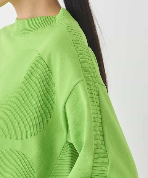 HIROKO BIS / ヒロコビス ニット・セーター | ドットジャガードニットプルオーバー | 詳細7