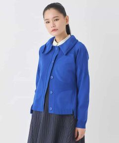 HIROKO BIS / ヒロコビス カーディガン・ボレロ | ドットジャガードペプラムニットカーディガン